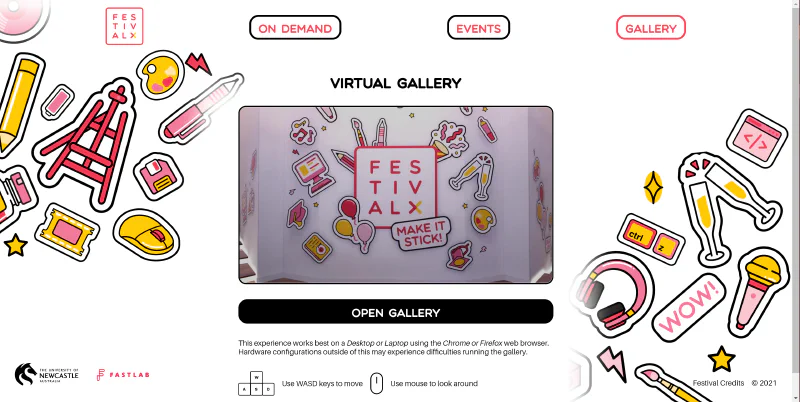 Festival X Landing Page